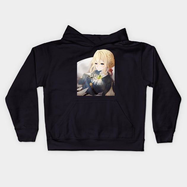 Violet Evergarden Kids Hoodie by NaoRi